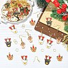 DIY Christmas Reindeer Earring Making Kit DIY-YW0017-80-4