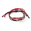 Unisex Adjustable Nylon Thread Braided Bead Bracelets Sets BJEW-JB05832-1