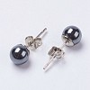 Brass Ear Studs EJEW-JE02703-2