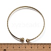 Perfect Design Real 18K Gold Plated Brass Torque Cuff Bangle BJEW-EE0001-05-7