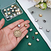 40Pcs 2 Colors 201 Stainless Steel Slide Charms STAS-ME0002-74-3
