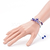 Adjustable Polyester Cord Braided Bead Bracelets & Stretch Bracelets Set BJEW-JB05980-5