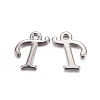 Platinum Plated Alloy Letter Pendants LS-PALLOY-J718-01P-T-1