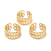 Ion Plating(IP) 304 Stainless Steel Finger Rings RJEW-L102-38G-1