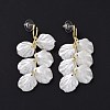 Acrylic Imitation Shell Dangle Earrings EJEW-L281-02LG-2