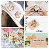 Lace Bowknot Hair Accessories and Handmade Jute Twine Woven Costume Accessories with Lace PH-DIY-G005-70-7