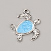 Ocean Theme Alloy Enamel Pendants ENAM-CJC0022-14C-AS-1
