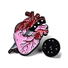 Heart with Knife Alloy Enamel Pin Broochs JEWB-C029-07A-EB-1