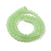 Imitation Jade Frosted Glass Bead Strands EGLA-A039-J6mm-MD01-2