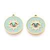 316 Surgical Stainless Steel Enamel Pendants STAS-M073-06G-1