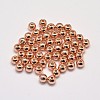 Rack Plating Brass Round Spacer Beads X1-KK-I601-3mm-RG-RS-2