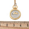 Brass Twelve Constellations Tarot Pendant Necklaces NJEW-Q006-01A-G-3