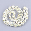 Electroplated Glass Beads Strands EGLA-T015-02B-07-2