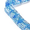 Handmade Dichroic Foil Glass Beads Strands DICH-U001-07G-3