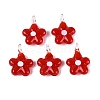 Handmade Lampwork Pendants LAMP-Q039-21G-1