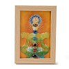 Yoga Gemstone Chakra Picture Frame Stand DJEW-F021-05H-1