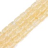 Transparent Crackle Glass Beads Strands GLAA-NH0001-04-A05-1
