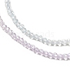 Transparent Gradient Color Glass Beads Strands GLAA-H021-01A-05-3