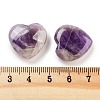 Heart Natural Amethyst Worry Stone G-C134-06A-26-3