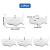 12Pcs 201 Stainless Steel Pendants STAS-UN0036-65-4