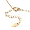 Chakra Natural Gemstone Faceted Round Beaded Pendant 304 Stainless Steel Cable Chain Necklaces NJEW-JN05531-02-5