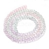 Transparent Painted Glass Beads Strands DGLA-A034-T2mm-A23-5