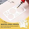 Fingerinspire 4Pcs 4 Style Custom 304 Stainless Steel Cutting Dies Stencils DIY-FG0002-08-5