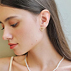 3 Pairs 3 Styles Brass Micro Pave Clear Cubic Zirconia Stud Earrings for Women EJEW-BBC0002-10-5
