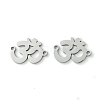 Non-Tarnish 201 Stainless Steel Connector Charms STAS-U003-04P-1