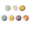 7Pcs Chakra Natural Tumbled Gemstone with Carved Rune Words PW-WG7BE04-01-3