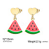 304 Stainless Steel Stud Dangle Earrings WG2FA29-10-1
