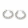 Non-Tarnish 304 Stainless Steel Curb Chain Shape Stud Earrings for Women EJEW-F283-02P-1