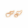 Brass Micro Pave Cubic Zirconia Connector Charms KK-S364-258-2
