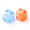 Acrylic Letter Beads PL41C9308-2