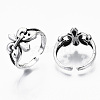 Zinc Alloy Cuff Finger Rings RJEW-N029-021-1