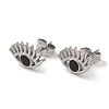 304 Stainless Steel Eye Stud Earrings EJEW-C114-17P-2