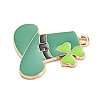 Saint Patrick's Day Alloy Enamel Pendants ENAM-G222-01A-02-2