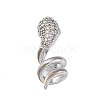 Brass Micro Pave Cubic Zirconia Pendants KK-P289-09P-1