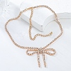 Alloy Crystal Rhinestone Cup Chains Necklaces NJEW-K384-03-1