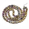 Electroplate Glass Beads Strands EGLA-S188-13-C03-2