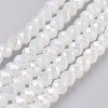 Electroplate Glass Beads Strands X-GLAA-K027-03AB-1