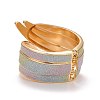 Sparkling Wing Wrap Cuff Bangle BJEW-K223-06KCG-01-4