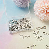 36Pcs 9 Styles 201 Stainless Steel Connector Charms STAS-PJ0001-32-9