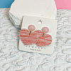 Printed Acrylic & Stud Dangle Earrings WG0012F-01-1