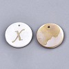 Natural Freshwater Shell Pendants SHEL-N027-04X-1