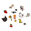 Kissitty Alloy Enamel Brooches JEWB-KS0001-01-3