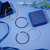 5Pcs 5 Colors Braided 304 Stainless Steel Wire Bracelet Making MAK-UN0001-34-4