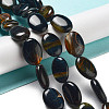 Natural Blue Tiger Eye Beads Strands G-P528-M23-01-2