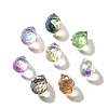 Transparent Glass Charms GLAA-P070-A-3