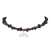 201 Stainless Steel Bat Pendant Necklaces NJEW-TA00156-1